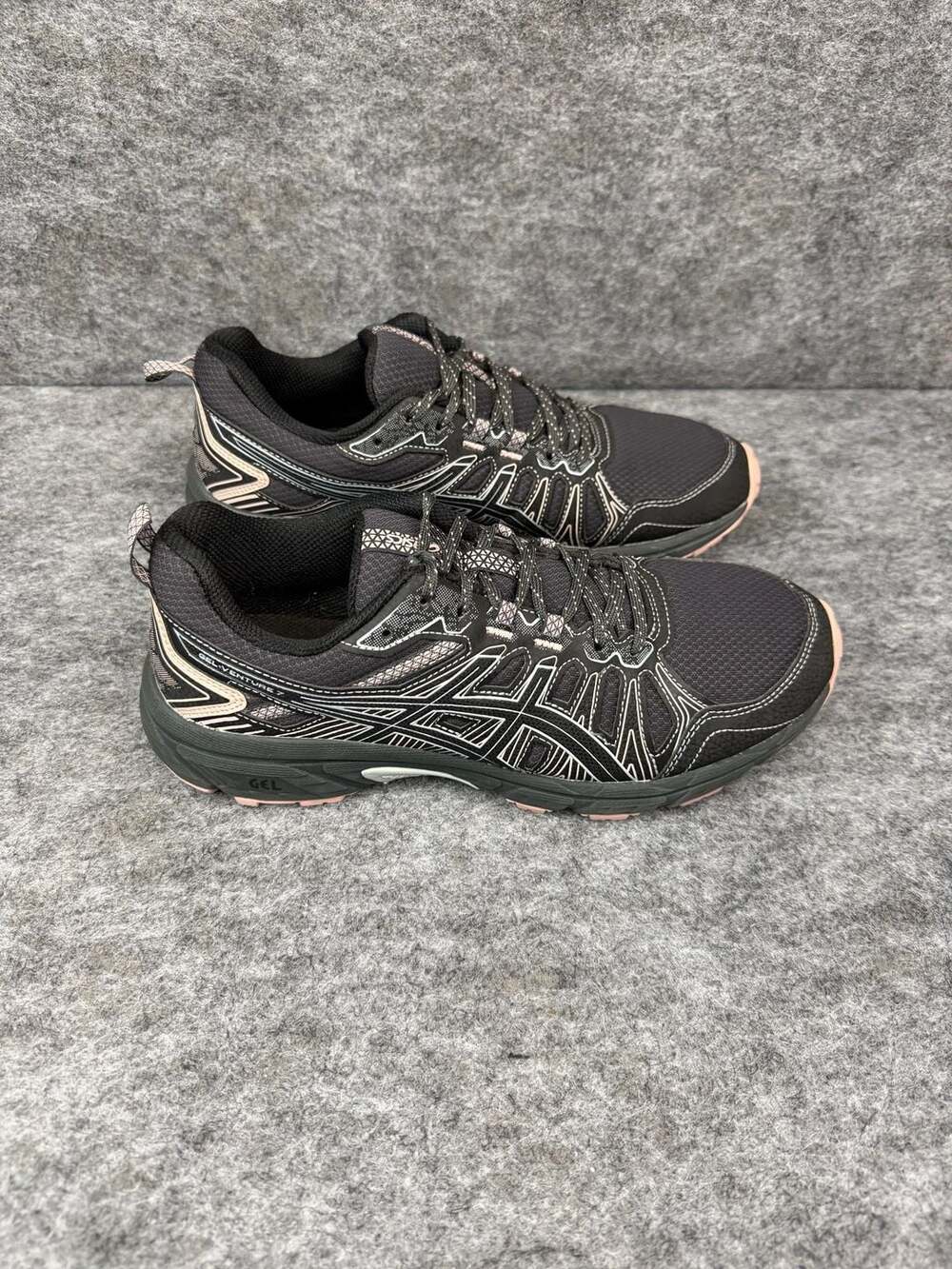 ASICS Women's GEL-Venture 7 Running Shoes Black/Pink (1012A983)